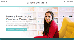 Desktop Screenshot of careercontessa.com