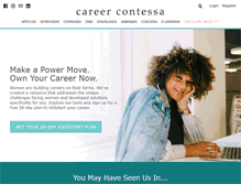 Tablet Screenshot of careercontessa.com